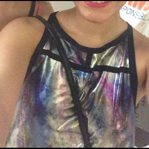 💜 Metallic rainbow crop top 🌈